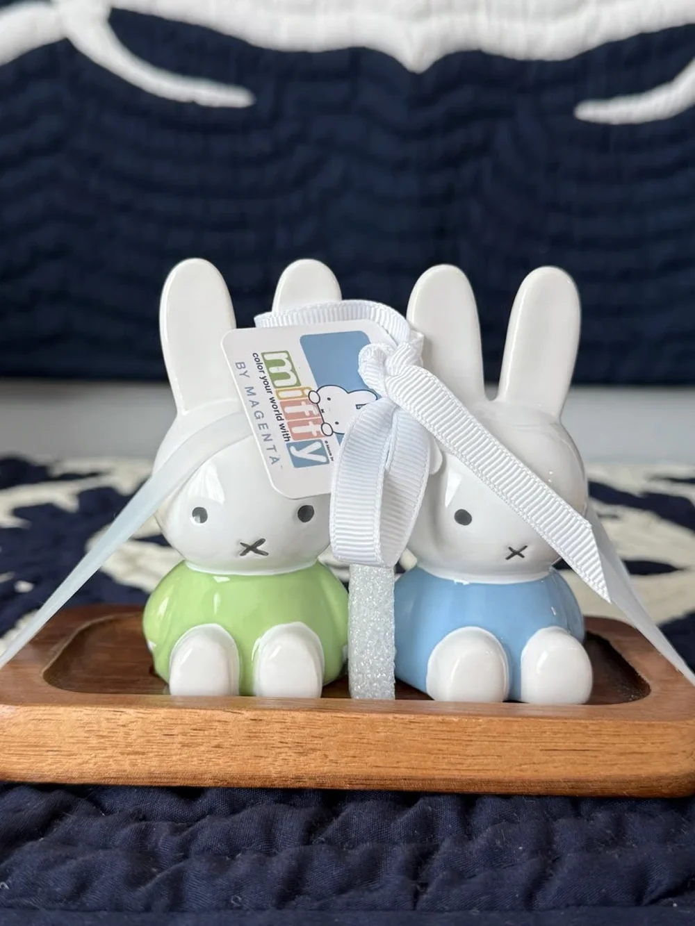 Magenta Bunny Salt and Pepper Shakers